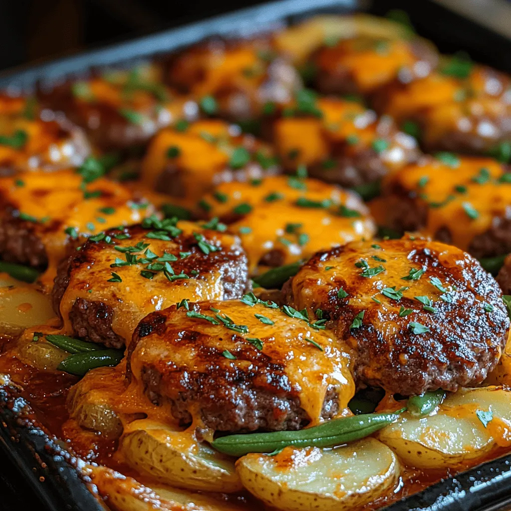 Hearty Amish Hamburger Steak Bake is a quintessential comfort food dish that beautifully embodies the rich culinary traditions of Amish cuisine. Known for its simplicity and nourishing qualities, this dish has become a beloved staple in homes across the Midwest and beyond. The recipe combines seasoned ground beef, tender potatoes, fresh green beans, and a creamy layer of melted cheddar cheese, creating a satisfying meal that is perfect for family gatherings or weeknight dinners.