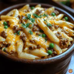 If you're on the hunt for a dish that combines comforting flavors with a creamy texture, look no further than Savory Ranch Beef & Cheddar Delight. This hearty recipe is a delightful amalgamation of rich ground beef, tangy ranch dressing, and ooey-gooey cheese, all served over perfectly cooked penne pasta. Whether you're planning a cozy family dinner, hosting a gathering, or simply seeking a quick and satisfying weeknight meal, this dish checks all the boxes. The combination of savory beef and creamy cheddar is sure to be a crowd-pleaser, making it a staple in many households.