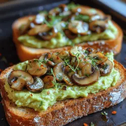 Avocado toast has taken the culinary world by storm, becoming a staple in brunch menus and home kitchens alike. Its versatility allows for endless variations, but one standout version is the savory mushroom avocado toast. This delightful dish combines the creamy richness of ripe avocados with the umami flavors of sautéed mushrooms, creating a delicious and nutritious meal perfect for breakfast, brunch, or even as a light snack.