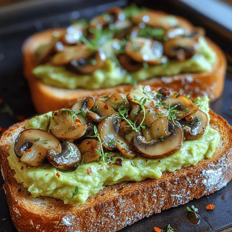 Avocado toast has taken the culinary world by storm, becoming a staple in brunch menus and home kitchens alike. Its versatility allows for endless variations, but one standout version is the savory mushroom avocado toast. This delightful dish combines the creamy richness of ripe avocados with the umami flavors of sautéed mushrooms, creating a delicious and nutritious meal perfect for breakfast, brunch, or even as a light snack.
