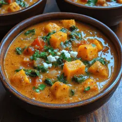 At the heart of this cozy stew is butternut squash, a beloved autumn vegetable that captures the essence of the season. With its sweet, nutty flavor and creamy texture, butternut squash is the primary ingredient that elevates this dish. Nutritionally, it’s a powerhouse, packed with vitamins A and C, potassium, and fiber. These nutrients contribute to a healthy immune system, promote healthy skin, and support heart health.