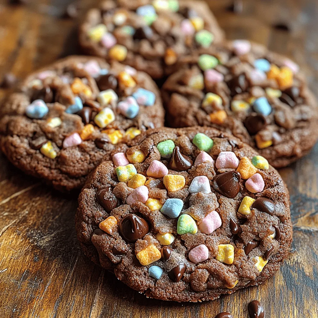 If you’re a fan of cookies that bring a sense of nostalgia with every bite, then Lucky Charms Chocolate Cookies are a must-try. This delightful recipe marries the rich, indulgent flavors of chocolate with the whimsical charm of Lucky Charms cereal, creating a treat that appeals to both children and adults alike. The combination of soft, chewy cookie texture with crispy, colorful marshmallows elevates this classic dessert to new heights, making it perfect for family gatherings, casual snacks, or just a sweet indulgence after a long day.