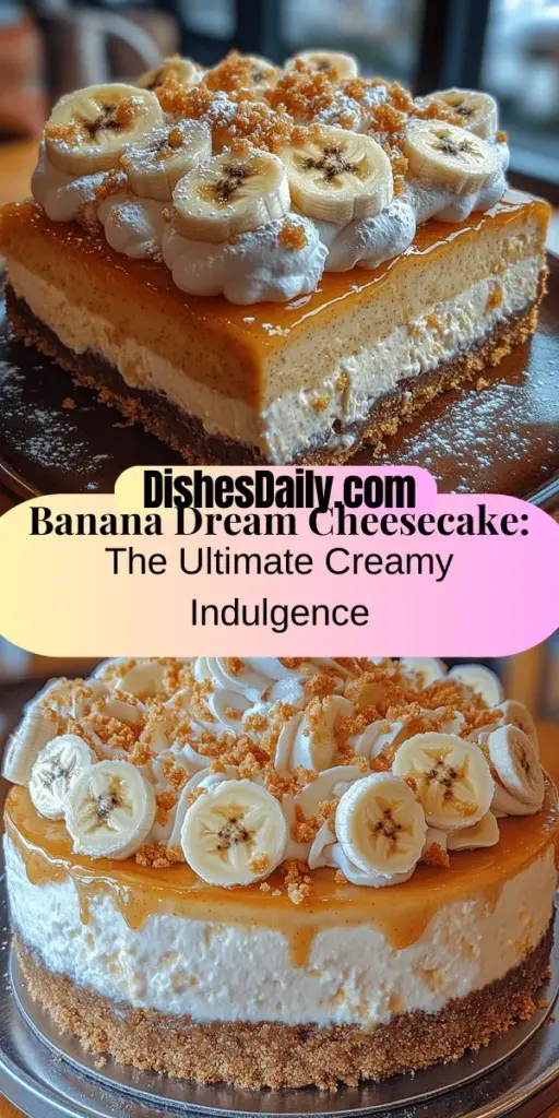 Indulge in a slice of paradise with our Banana Dream Cheesecake! This creamy delight blends the smoothness of cream cheese and the sweetness of ripe bananas atop a crunchy graham cracker crust. Perfect for any occasion, this recipe guides you through selecting high-quality ingredients, creating a rich filling, and crafting the ideal crust. Whether you're a baking novice or a pro, this cheesecake will impress and satisfy anyone's sweet cravings.