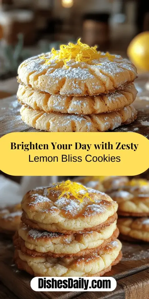 Discover the joy of baking with Zesty Lemon Bliss Cookies, a simple and quick recipe that captures the refreshing essence of lemon in every bite. Perfect for any gathering, these cookies are soft, chewy, and bursting with tangy flavor, making them a delightful treat any time of the year. With just a few key ingredients and easy step-by-step instructions, you'll be able to whip up these sunny cookies that will impress your family and friends. Brighten your dessert table with these delicious cookies!