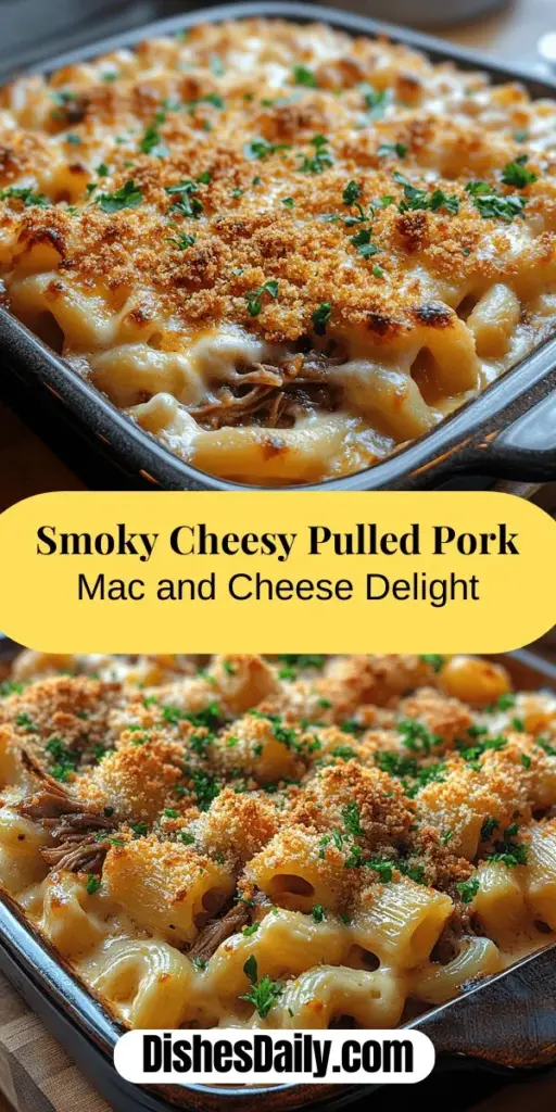 Indulge in the ultimate comfort food with this Smoky & Cheesy Pulled Pork Mac and Cheese recipe! This dish takes the classic mac and cheese to a new level by mixing in tender pulled pork and a blend of rich cheeses, creating a savory delight that appeals to all ages. Perfect for family gatherings or cozy nights in, this recipe brings warmth to your table. With step-by-step instructions, you'll craft a creamy, flavorful meal that's sure to impress everyone. Enjoy a dish that embodies the essence of comfort and creativity!