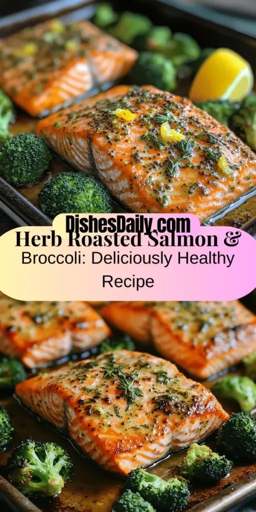 Discover the vibrant flavors of Zesty Herb Roasted Salmon & Broccoli, a dish that proves healthy eating can be both delicious and satisfying. This easy recipe features succulent salmon and nutrient-rich broccoli, both enhanced by a zesty herb marinade. Packed with omega-3 fatty acids and essential vitamins, this meal is not just good for you, but also a feast for the senses. Impress your family and friends with this flavorful dish that’s perfect for any occasion.