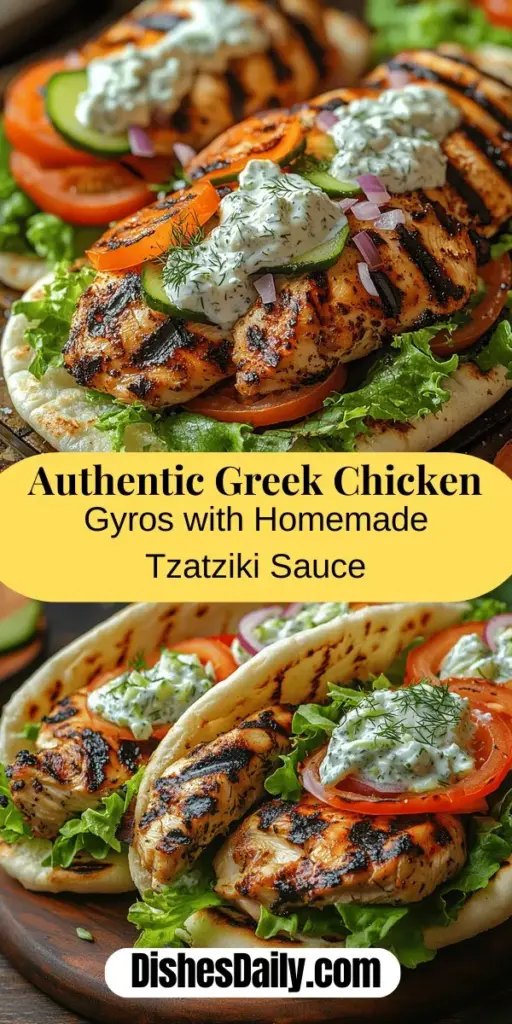 Discover the delicious world of Greek cuisine with this authentic Greek chicken gyros recipe, complete with a creamy tzatziki sauce. Learn how to marinate tender chicken, whip up refreshing tzatziki, and assemble these mouthwatering wraps using fresh vegetables. Perfect for a quick meal or a cozy dinner, making gyros at home not only satisfies your cravings but also connects you with the rich culinary traditions of Greece. Bring the warmth of this beloved dish into your kitchen today!