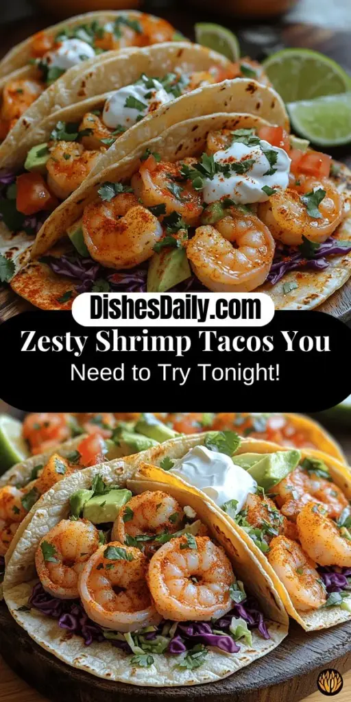 Dive into the vibrant world of zesty shrimp tacos with this simple and delicious recipe! Perfectly marinated shrimp combined with a medley of fresh toppings create a mouthwatering experience that's both healthy and satisfying. Impress your guests or enjoy a quick weeknight meal with detailed cooking instructions, ingredient tips, and creative options for customization. Get ready to savor every bite of these flavorful tacos that are sure to become a favorite!