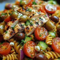 Mediterranean cuisine is celebrated for its vibrant flavors, rich history, and health benefits, making it a favorite for food enthusiasts around the globe. Characterized by the use of fresh, seasonal ingredients, Mediterranean dishes often incorporate fruits, vegetables, whole grains, and healthy fats. One standout recipe that encapsulates the ethos of this culinary tradition is the Mediterranean Bliss Greek Chicken Pasta Salad. This delightful dish is not only colorful and flavorful but also a health-conscious option perfect for the warmer months.