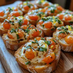 Bruschetta is a classic Italian appetizer that has transcended its humble origins to become a beloved dish worldwide. Traditionally made with toasted bread topped with various ingredients, bruschetta captures the essence of fresh, vibrant flavors that Italian cuisine is renowned for. Among the myriad variations of this dish, the Tangy Tomato Cream Bruschetta stands out as a delightful twist that combines creamy textures with zesty toppings, making it a perfect choice for any gathering, party, or casual dining experience.