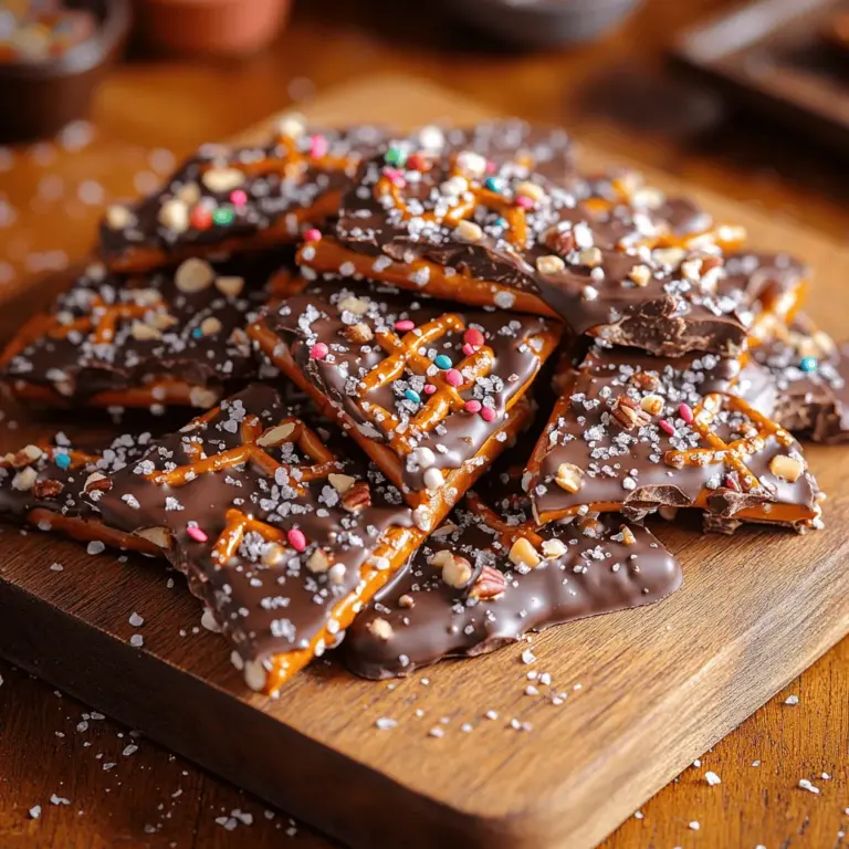 If you're on the lookout for a delightful treat that perfectly merges sweet and salty flavors, look no further than Sweet & Salty Chocolate Dipped Pretzel Bark. This indulgent snack is not just a feast for the taste buds—it's also visually appealing, making it an ideal addition to any gathering. Whether you're hosting a party, preparing for a festive occasion, or simply looking for a satisfying snack to enjoy at home, this pretzel bark recipe will surely impress.