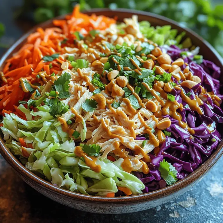A successful Crunchy Asian Chicken Cabbage Slaw relies on the quality and freshness of its ingredients. Each component contributes not only to the flavor but also to the overall nutritional profile of the dish. Let’s delve into the key ingredients that make this slaw special.