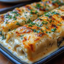 In the realm of Italian cuisine, few dishes evoke the same level of comfort and satisfaction as lasagna. Traditionally layered with rich sauces, hearty fillings, and melted cheese, lasagna has become a beloved staple in households around the world. However, as culinary creativity flourishes, innovative variations of this classic dish continue to emerge, each offering a unique dining experience. One such delightful twist is the Creamy Chicken Alfredo Lasagna Rollups.