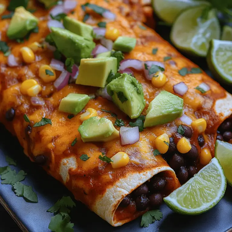 Tex-Mex cuisine is a vibrant culinary tradition that marries the rich and diverse flavors of Mexican cooking with American influences, particularly from the southern states of the U.S. This fusion results in a delightful symphony of spices, textures, and colors that both comforts and excites the palate. One standout dish from this flavorful repertoire is the enchilada—a rolled tortilla filled with various ingredients, smothered in savory sauce, and baked to perfection. Among the many variations, Spicy Tex-Mex Black Bean Enchiladas shine as a delicious vegetarian option that encapsulates the essence of this beloved cuisine.