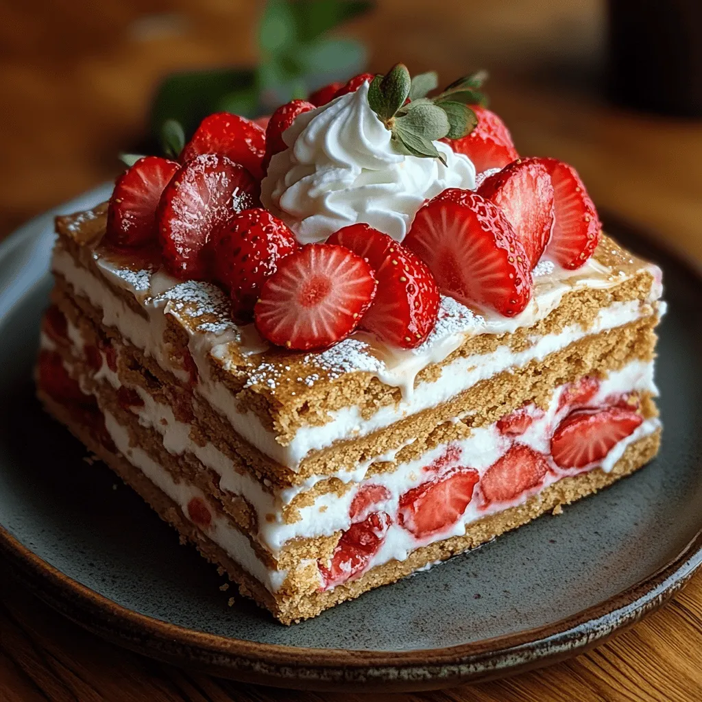 When the sun shines brightly and temperatures soar, nothing hits the spot quite like a refreshing dessert. Enter the Strawberry Bliss Icebox Cake, a delightful no-bake treat that combines the sweetness of fresh strawberries with the creaminess of whipped cream and cream cheese. This dessert captures the essence of summer, making it a perfect addition to picnics, barbecues, or simply a sweet end to a warm day.