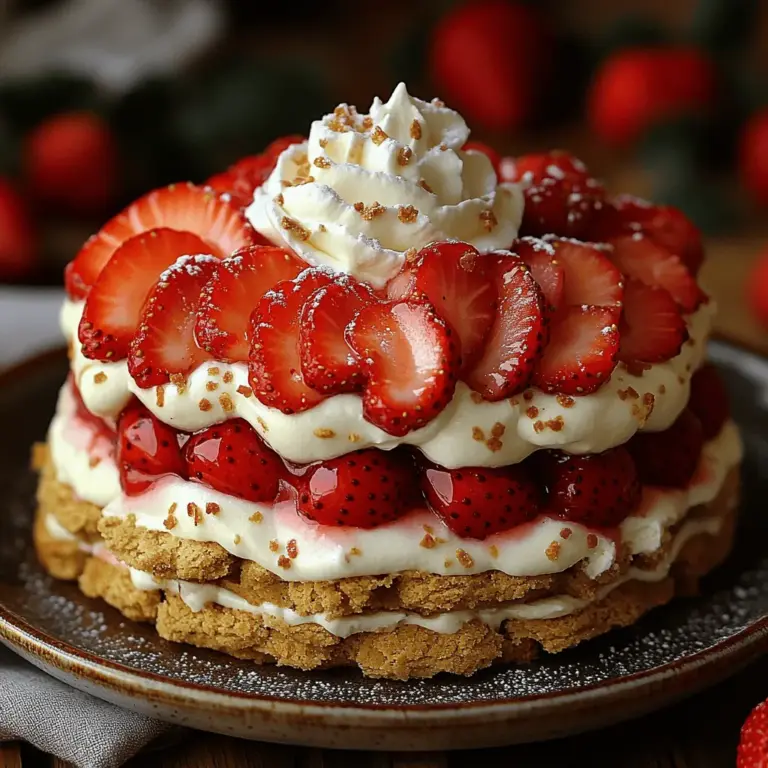 When the sun shines brightly and temperatures soar, nothing hits the spot quite like a refreshing dessert. Enter the Strawberry Bliss Icebox Cake, a delightful no-bake treat that combines the sweetness of fresh strawberries with the creaminess of whipped cream and cream cheese. This dessert captures the essence of summer, making it a perfect addition to picnics, barbecues, or simply a sweet end to a warm day.