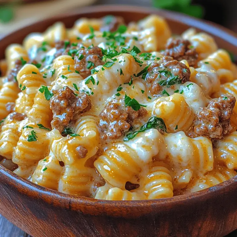 To create the Creamy Garlic Parmesan Beef & Rotini Delight, you'll need a selection of quality ingredients that work together to elevate the dish. Let’s delve into each component, highlighting their roles and significance.