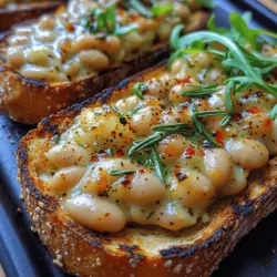 As you indulge in this delectable toast, you can also feel great about the nutritional benefits it brings to the table. The key ingredients—white beans and garlic—are not only flavorful but also packed with health benefits that contribute to a balanced diet.