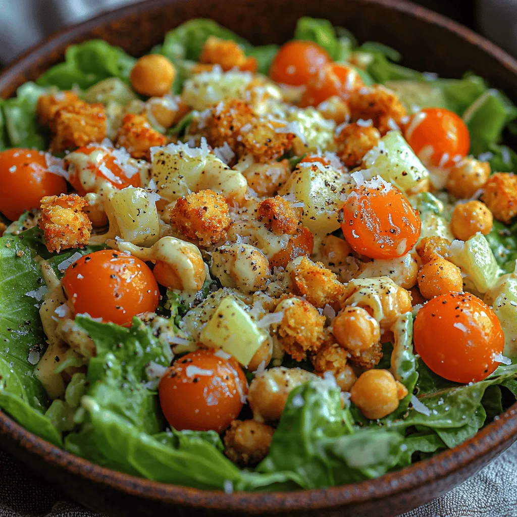 Salads have become a beloved staple in modern cuisine, celebrated not only for their refreshing flavors but also for their versatility and the health benefits they bring to the table. As more people are leaning towards healthier eating habits and incorporating more plant-based ingredients into their meals, the popularity of innovative salad recipes continues to soar. One such delightful creation is the Crispy Chickpea Caesar Salad—a contemporary twist on the traditional Caesar salad that combines classic flavors with nutritious, wholesome ingredients.