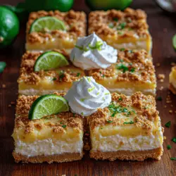 When it comes to refreshing desserts, few can compete with the delightful tang of key lime pie bars. These bars encapsulate the vibrant, zesty flavor of key limes and present it in a convenient, shareable form. Whether you’re hosting a summer barbecue, a holiday gathering, or simply indulging in a sweet treat at home, key lime pie bars offer a perfect balance of sweetness and tartness.