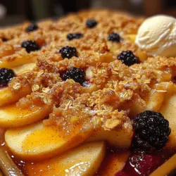 When it comes to desserts that evoke warmth and nostalgia, few can compete with the classic crumble. These delightful dishes, often served warm and topped with a scoop of ice cream, have a special place in our hearts and on our tables. Crumbles are synonymous with comfort; they bring families together and create lasting memories during gatherings, especially on cooler evenings when a sweet, warm dessert is most welcome. Among the myriad of crumble varieties, the heavenly combination of apples and blackberries stands out, creating a perfect harmony of flavors that celebrate seasonal fruits.
