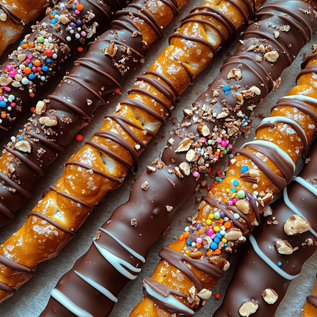 There’s something undeniably tempting about the combination of sweet and salty flavors, and chocolate-drenched pretzel rods embody this delightful pairing perfectly. These crunchy, salty pretzel sticks coated in smooth, rich chocolate offer a satisfying snack that appeals to both children and adults alike. Their texture and flavor profile make them an irresistible treat for any occasion—be it a birthday party, a holiday gathering, or simply a cozy movie night at home.