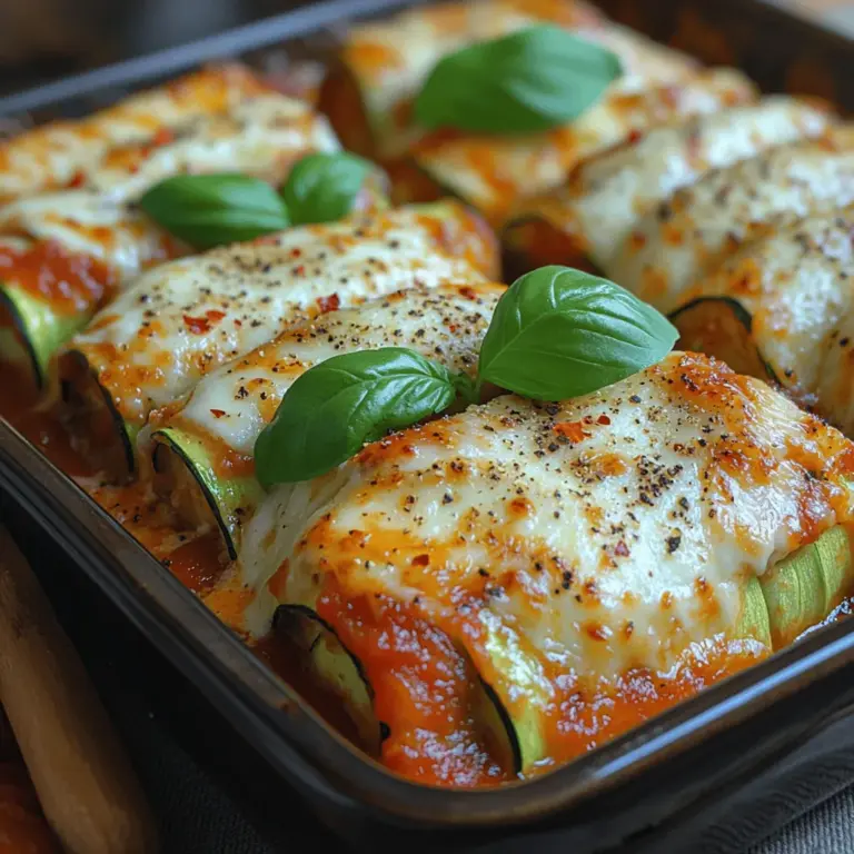 In the world of comfort food, lasagna holds a special place. Its warm, gooey layers of pasta, cheese, and hearty sauce evoke a sense of nostalgia and satisfaction that few dishes can match. However, for many, traditional lasagna can often be heavy, laden with carbs and calories that may not align with their health goals. Enter Zucchini Lasagna Roll Ups—a delightful, healthier alternative that satisfies your cravings without the guilt. These roll-ups reimagine the classic lasagna concept by using thinly sliced zucchini as a substitute for pasta, resulting in a dish that is not only lower in carbohydrates but also bursting with flavor and nutrients.