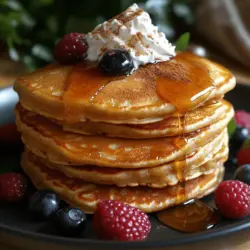 Pancakes have long been celebrated as a quintessential breakfast staple, cherished for their versatility and comforting warmth. From classic buttermilk stacks to extravagant gourmet creations, pancakes are a beloved dish that can transform any morning into a delightful culinary experience. Among the myriad of pancake recipes available, one stands out for its rich flavor profile and fluffy texture: Heavenly Vanilla Cinnamon Buttermilk Pancakes. This recipe elevates the traditional pancake with the aromatic essence of vanilla and the warm spice of cinnamon, creating a breakfast that is both indulgent and satisfying.