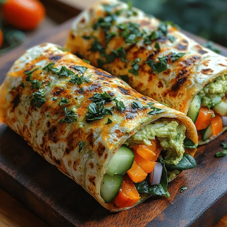 In recent years, the shift towards healthy eating and plant-based diets has gained significant momentum. As more people become aware of the health benefits associated with vegetarian and vegan lifestyles, the demand for nutritious, easy-to-prepare meals has surged. One such delightful option that beautifully embodies both flavor and health is the Creamy Avocado Hummus Veggie Wrap. These wraps are not only visually appealing but also packed with nutrients, making them an ideal choice for anyone looking to enhance their diet without sacrificing taste.