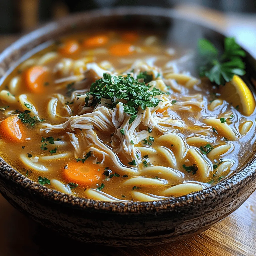 When the cold winds blow and the chill settles in, there’s nothing quite like a warm bowl of chicken noodle soup to wrap you in comfort. This classic dish evokes memories of home, family gatherings, and the soothing care of a loved one when you’re feeling under the weather. The rich aroma of chicken simmering with vegetables and herbs wafts through the kitchen, promising a meal that is both satisfying and nourishing.