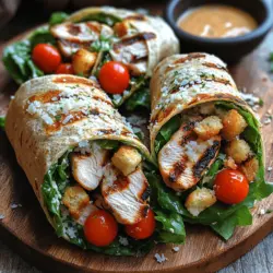 In today's fast-paced world, wraps have emerged as a popular meal option, providing convenience without compromising on flavor or nutrition. These versatile delights can be filled with a variety of ingredients, making them suitable for any meal, whether you're at home, on the go, or enjoying a picnic in the park. Among the myriad of wrap options available, Grilled Chicken Caesar Wraps stand out as a delicious fusion of the classic Caesar salad and succulent grilled chicken. This recipe brings together the crispness of romaine lettuce, the tanginess of Caesar dressing, and the heartiness of grilled chicken, all wrapped up in a soft tortilla. Ideal for lunch or dinner, this dish is not only easy to prepare but also offers a balance of flavors and textures that everyone will love.