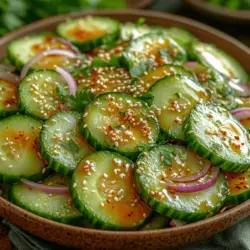 Cucumber salads hold a cherished place in Asian cuisine, celebrated for their refreshing, crisp texture and vibrant flavors. Whether enjoyed as a side dish or a light appetizer, these salads are a staple in many Asian households and restaurants across the globe. Among the myriad variations, the Crisp & Zesty Asian Cucumber Salad stands out as a particularly invigorating option. This salad is not only a feast for the senses but also a healthy addition to any meal, making it perfect for those looking to incorporate more fresh ingredients into their diet.