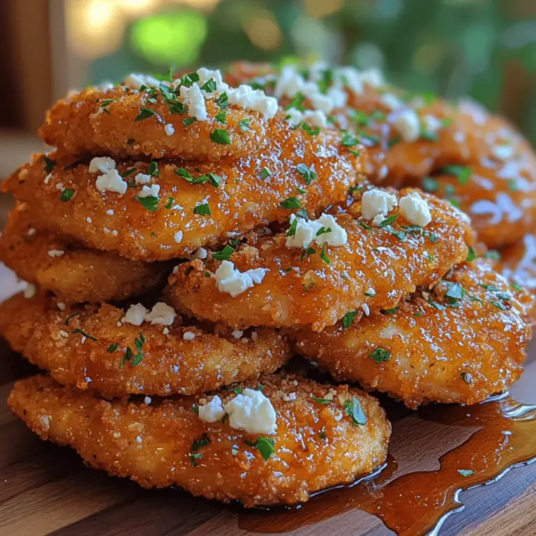 In the world of home cooking, the appeal of a dish often lies in its ability to evoke a sense of comfort while tantalizing the taste buds with bold flavors. Enter Crispy Hot Honey Feta Chicken, a culinary masterpiece that brilliantly marries the juicy tenderness of chicken with a crispy, golden coating and a delightful zing of spicy honey drizzled over creamy feta. This dish is not just a meal; it’s an experience that invites you to savor each bite, revealing layers of taste that are at once familiar and exciting.