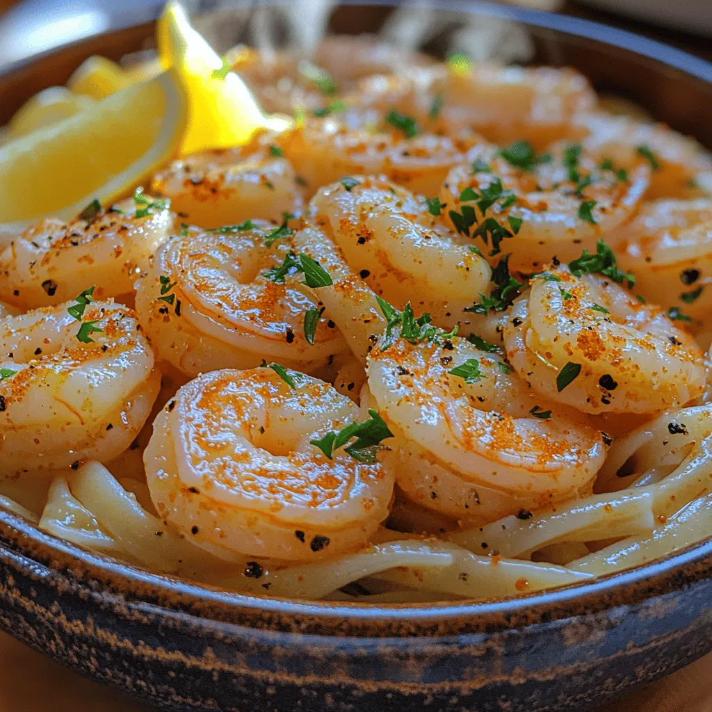 To start your Garlic Butter Shrimp Scampi, cooking the pasta is of utmost importance. For this recipe, linguine or spaghetti are excellent choices, as they hold the sauce beautifully. Begin by bringing a large pot of salted water to a rolling boil. The key here is to ensure that the water is adequately salted; a good rule of thumb is to add about 1-2 tablespoons of salt for every gallon of water. This step not only seasons the pasta but also enhances its overall flavor.