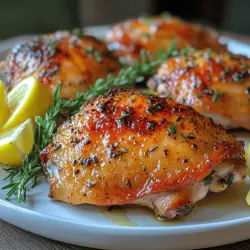 When it comes to creating a delightful and flavorful dish with minimal effort, Zesty Lemon Herb Chicken Thighs stands out as a top contender. This recipe is not just about cooking chicken; it's about transforming a simple protein into a vibrant culinary experience that tantalizes the taste buds. The combination of zesty lemon and fragrant herbs creates a dish that is both refreshing and satisfying, making it a great choice for any occasion, whether it’s a busy weeknight dinner or a special gathering with friends and family.