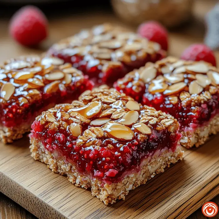 Raspberry Almond Thumbprint Bars are the perfect blend of sweet and nutty, making them an irresistible treat for any occasion. These bars combine the tartness of fresh raspberries with the rich flavor of almond flour, creating a delightful dessert that not only satisfies your sweet tooth but also caters to health-conscious eaters. With their chewy texture and fruity filling, these bars are a fantastic alternative to traditional cookies and desserts, perfect for snacking, sharing, or enjoying with a cup of tea.