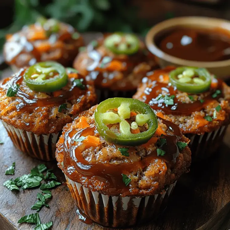 The combination of flavors in Smoky Sweet Sticky BBQ Meatloaf Muffins is what sets them apart from the traditional meatloaf. By incorporating various ingredients, we create a mouthwatering experience that is both savory and slightly sweet, with a hint of smokiness that lingers on your palate.