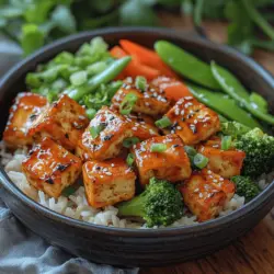 At the heart of Fiery Garlic Tofu Bowls lies an abundance of plant-based ingredients that not only burst with flavor but also provide a multitude of health benefits. Tofu, often hailed as a powerhouse for plant-based diets, serves as the star of the dish. Complemented by crunchy vegetables and a zesty sauce, each bite delivers a delightful crunch and an explosion of flavor that will tantalize your taste buds.