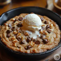 Welcome to Skillet Bliss, where we’re about to embark on a delightful journey into the world of gooey chocolate chip cookies! There’s something incredibly comforting about the aroma of freshly baked cookies wafting through the house, transporting us back to cherished moments of laughter, family gatherings, and celebrations. The skillet cookie takes this nostalgic dessert to a whole new level, allowing you to create an indulgent treat that’s perfect for sharing—or not!