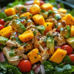 When the summer sun shines bright, there's nothing quite as refreshing as a vibrant, tropical salad. The Tropical Bliss Mango Avocado Chicken Salad brings together a medley of flavors and textures, creating a dish that is as nourishing as it is delicious. With juicy mangoes, creamy avocados, and tender chicken, this salad embodies the essence of summer and is perfect for a light lunch, a picnic, or even as a side dish at a barbecue.