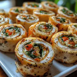 Whole wheat tortillas serve as the foundation for Turkey and Swiss Pinwheels, providing a nutritious and hearty base. Unlike regular white flour tortillas, whole wheat tortillas are made from whole grains, retaining the bran, germ, and endosperm of the wheat kernel. This means they are richer in fiber, which is essential for digestive health, and they offer a range of vitamins and minerals.