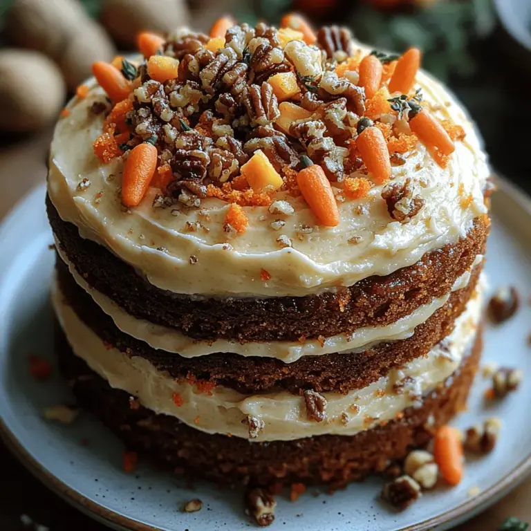 Carrot cake has been a beloved dessert for generations, celebrated not only for its delightful flavor but also for its unique blend of ingredients that make it a wholesome choice for sweet indulgence. The allure of carrot cake lies in its moist, spiced layers that are complemented by the rich, creamy texture of cream cheese frosting. This harmonious combination makes it an ideal treat for various occasions, from birthdays to holiday gatherings, or even just a cozy afternoon tea.
