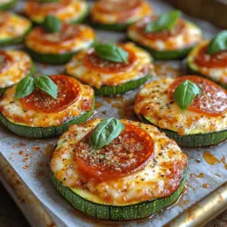 In the world of culinary creativity, healthy alternatives to traditional favorites have become increasingly popular. One such delightful option is the Zesty Zucchini Pizza Bites, a dish that perfectly encapsulates the essence of guilt-free indulgence. These bite-sized snacks not only satisfy your pizza cravings but also provide a nutritious twist on a classic favorite. Zucchini, with its mild flavor and versatile nature, serves as an excellent base for these delicious bites, making them a fantastic choice for those exploring low-carb or gluten-free options.