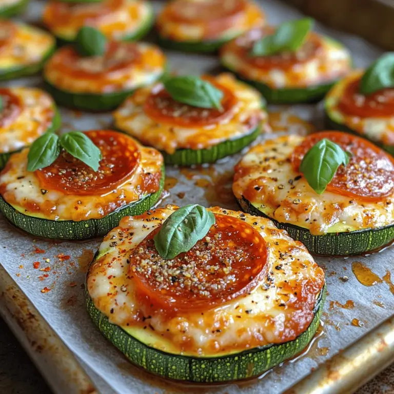 In the world of culinary creativity, healthy alternatives to traditional favorites have become increasingly popular. One such delightful option is the Zesty Zucchini Pizza Bites, a dish that perfectly encapsulates the essence of guilt-free indulgence. These bite-sized snacks not only satisfy your pizza cravings but also provide a nutritious twist on a classic favorite. Zucchini, with its mild flavor and versatile nature, serves as an excellent base for these delicious bites, making them a fantastic choice for those exploring low-carb or gluten-free options.