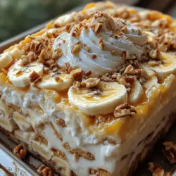When it comes to desserts that evoke nostalgia and satisfaction, few can compete with the timeless appeal of banana pudding. However, a delightful twist on this classic favorite emerges with the Banana Pudding Lasagna Delight—a layered dessert that takes the traditional elements of banana pudding and elevates them into a visually stunning and flavor-packed experience. This dessert is not only a feast for the taste buds but also a showstopper at gatherings, celebrations, or even a simple family dinner.