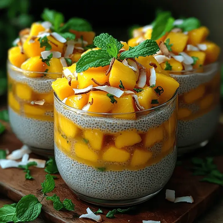 Chia pudding has emerged as a beloved staple in health-conscious kitchens around the world. This delightful dish is not only nutritious but also versatile, making it a perfect choice for breakfast, dessert, or a refreshing snack. Among the myriad of ways to enjoy chia pudding, the Tropical Bliss Mango Chia Pudding stands out with its vibrant flavors and exotic ingredients. Infused with ripe mango and creamy coconut milk, this recipe transports your taste buds to a sun-soaked paradise.