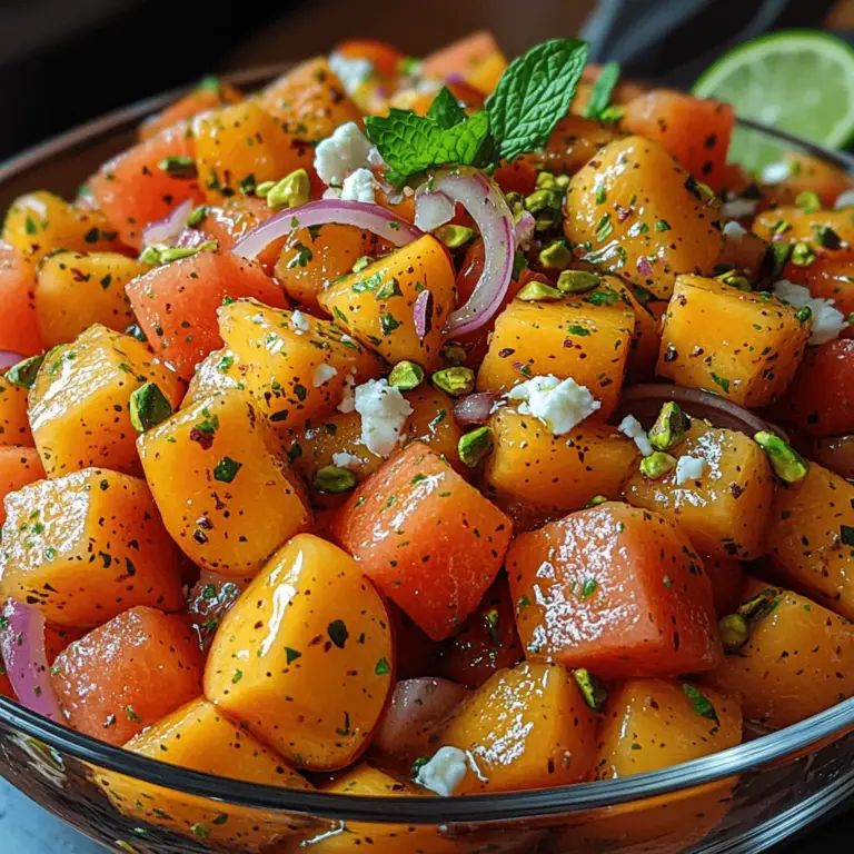 As the summer sun blazes brightly, the need for refreshing dishes becomes more pronounced. Hot days call for light, hydrating meals that not only invigorate the body but also tantalize the taste buds. One such dish that encapsulates the essence of summer is the Peach Watermelon Salad. This vibrant salad is a celebration of seasonal produce, bringing together the juicy sweetness of ripe peaches and watermelon, making it a perfect addition to any summer gathering or a delightful side for a picnic.