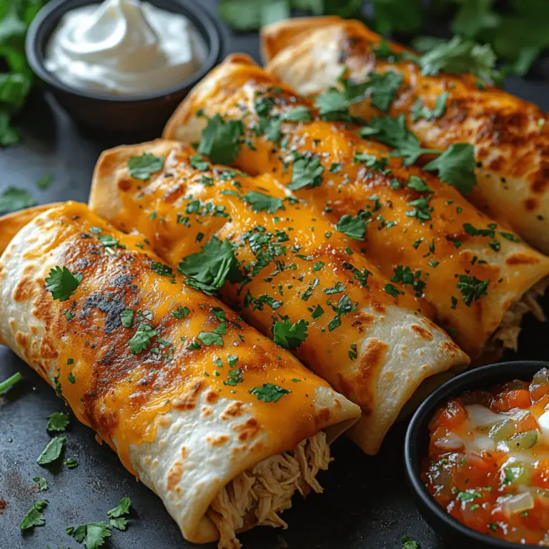 If you’re seeking a dish that embodies comfort, flavor, and a bit of crunch, look no further than Crunchy Chicken Chimichangas. These delightful, deep-fried burritos are a staple in many households, particularly in the Southwestern United States and Mexico. Their crispy exterior, combined with a rich and flavorful chicken filling, makes them a favorite for family dinners, gatherings, or simply a cozy night in.