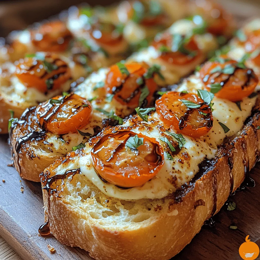 Are you ready to elevate your appetizer game with a culinary twist that brings a taste of Italy right to your dining table? Introducing the <strong>Caprese Garlic Bread Delight</strong>—a delightful fusion of the classic garlic bread and the fresh, vibrant flavors of a Caprese salad. This recipe is not only simple to prepare but also a showstopper at any gathering, making it the perfect addition to your dinner parties, picnics, or casual family meals.” /></p>
</p>
<p><strong>Salt and Pepper: Enhancing Flavor Profiles</strong></p>
</p>
<p>When it comes to cooking, salt and pepper serve as the foundational seasonings that enhance and elevate the flavors of all dishes, including our delightful Caprese Garlic Bread. Salt not only brings out the natural sweetness of the tomatoes and the creamy richness of the mozzarella but also enhances the aromatic qualities of garlic and basil. Meanwhile, pepper adds a subtle hint of warmth and complexity that rounds out the flavor profile. Together, these seasonings create a well-balanced taste that makes each bite of garlic bread a delectable experience.</p>
</p>
<h3>Step-by-Step Instructions</h3>
</p>
<p>Creating the perfect Caprese Garlic Bread Delight requires attention to detail and technique. Follow these steps for optimal results:</p>
</p>
<h4>Preheating the Oven</h4>
</p>
<p>Begin by preheating your oven to 400°F (200°C). This step is crucial as it ensures that the bread will bake evenly and achieve that golden-brown crust we all love. A properly preheated oven also helps the cheese melt beautifully, creating an irresistible gooey texture that binds the toppings together. While the oven is heating up, gather all your ingredients to prepare for the next steps.</p>
</p>
<h4>Preparing the Garlic Butter Mixture</h4>
</p>
<p>For the garlic butter mixture, you will need:</p>
</p>
<p>– ½ cup unsalted butter, softened</p>
<p>– 4-6 cloves of garlic, minced</p>
<p>– 1 teaspoon of salt</p>
<p>– ½ teaspoon of freshly cracked black pepper</p>
<p>– 1 tablespoon of fresh basil, finely chopped (or other herbs of your choice like parsley or oregano)</p>
</p>
<p>In a mixing bowl, combine the softened butter, minced garlic, salt, pepper, and herbs. Feel free to experiment with additional spices such as red pepper flakes for a bit of heat or lemon zest for a refreshing twist. The key is to mix until well combined, ensuring that each flavor is evenly distributed throughout the butter.</p>
</p>
<h4>Assembling the Bread</h4>
</p>
<p>Using a serrated knife, slice your favorite loaf of bread (such as a ciabatta or baguette) in half horizontally. This creates the perfect canvas for your toppings. Spread the garlic butter mixture generously over the cut sides of the bread. Make sure to cover every inch for maximum flavor.</p>
</p>
<p>Next, layer on the fresh mozzarella slices evenly, followed by the sliced tomatoes. Arrange them in a way that each piece of bread gets a good distribution of cheese and tomato. Finish by adding fresh basil leaves atop the tomatoes. This assembly not only enhances the flavor but also provides a beautiful visual appeal.</p>
</p>
<h4>Baking Process</h4>
</p>
<p>Once assembled, place the bread on a baking sheet lined with parchment paper. Bake in the preheated oven for about 10-15 minutes, or until the cheese is bubbly and slightly golden. Keep a close eye on the bread to prevent over-baking, as you want that perfect balance between a crusty exterior and a melting, cheesy interior. If you prefer an extra crispy top, consider broiling for the last minute of baking while keeping the oven door slightly ajar.</p>
</p>
<h4>Finishing Touches</h4>
</p>
<p>After removing the bread from the oven, let it cool for a few minutes. This allows the cheese to set slightly, making it easier to slice and serve. For the finishing touch, drizzle a little extra virgin olive oil over the top and sprinkle with a pinch of salt and freshly cracked pepper. This enhances the dish’s presentation and adds a final layer of flavor.</p>
</p>
<h3>Serving Suggestions</h3>
</p>
<p>Caprese Garlic Bread Delight is incredibly versatile and can be served in various ways. Here are a few creative serving suggestions:</p>
</p>
<p>1. <strong>As an Appetizer</strong>: Cut the bread into smaller pieces and serve it as a delightful starter at your next dinner party. The combination of flavors will surely impress your guests.</p>
</p>
<p>2. <strong>With Soup or Salad</strong>: Pair this garlic bread with a fresh salad or a warm bowl of tomato basil soup. The bread complements these dishes beautifully, making for a light yet filling meal.</p>
</p>
<p>3. <strong>Antipasto Platter</strong>: Include the Caprese Garlic Bread as part of an antipasto platter. Combine it with cured meats, olives, and marinated vegetables for a colorful and delicious spread.</p>
</p>
<p>4. <strong>Snack Time</strong>: Enjoy it as a mid-afternoon snack or a late-night treat. The rich flavors can satisfy cravings and provide a comforting bite anytime.</p>
</p>
<p>5. <strong>Brunch Delight</strong>: Serve this bread alongside a frittata or quiche for a delightful brunch option. The fresh ingredients harmonize well with egg dishes.</p>
</p>
<h3>Nutritional Information</h3>
</p>
<p>The Caprese Garlic Bread Delight not only offers a burst of flavor but also packs nutritional benefits thanks to its key ingredients:</p>
</p>
<p>– <strong>Tomatoes</strong>: Rich in vitamins C and K, tomatoes are also a great source of antioxidants, particularly lycopene, which has been linked to numerous health benefits, including improved heart health.</p>
</p>
<p>– <strong>Basil</strong>: This aromatic herb is not only flavorful but also contains anti-inflammatory and antibacterial properties. It’s a good source of vitamins A and K, as well as magnesium.</p>
</p>
<p>– <strong>Mozzarella</strong>: A source of calcium and protein, mozzarella cheese adds creaminess to the dish, making it more satisfying while contributing to your daily nutrient intake.</p>
</p>
<p>– <strong>Garlic</strong>: Known for its health benefits, garlic can enhance immune function and has been associated with reduced risk of heart disease.</p>
</p>
<p>By swapping out traditional garlic bread for this Caprese version, you enjoy a more balanced dish that’s lower in calories while still satisfying your cravings for something savory and delicious.</p>
</p>
<h3>Conclusion</h3>
</p>
<p>The Caprese Garlic Bread Delight is a simple yet impressive dish that brings vibrant Italian flavors right to your kitchen. With its ease of preparation and the harmonious blend of fresh ingredients, it’s perfect for any occasion—whether as an appetizer for gatherings, a delightful side for meals, or a satisfying snack.</p>
</p>
<p>This recipe not only highlights the deliciousness of garlic, tomatoes, mozzarella, and basil but also showcases how easy it is to create a restaurant-quality dish at home. So, gather your ingredients, follow the steps, and indulge in this delightful culinary experience that will leave your taste buds dancing. Bring the essence of Italy into your home and enjoy every cheesy, garlicky bite of this Caprese Garlic Bread Delight.</p>
</div>
