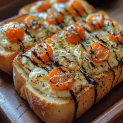 Are you ready to elevate your appetizer game with a culinary twist that brings a taste of Italy right to your dining table? Introducing the Caprese Garlic Bread Delight—a delightful fusion of the classic garlic bread and the fresh, vibrant flavors of a Caprese salad. This recipe is not only simple to prepare but also a showstopper at any gathering, making it the perfect addition to your dinner parties, picnics, or casual family meals.